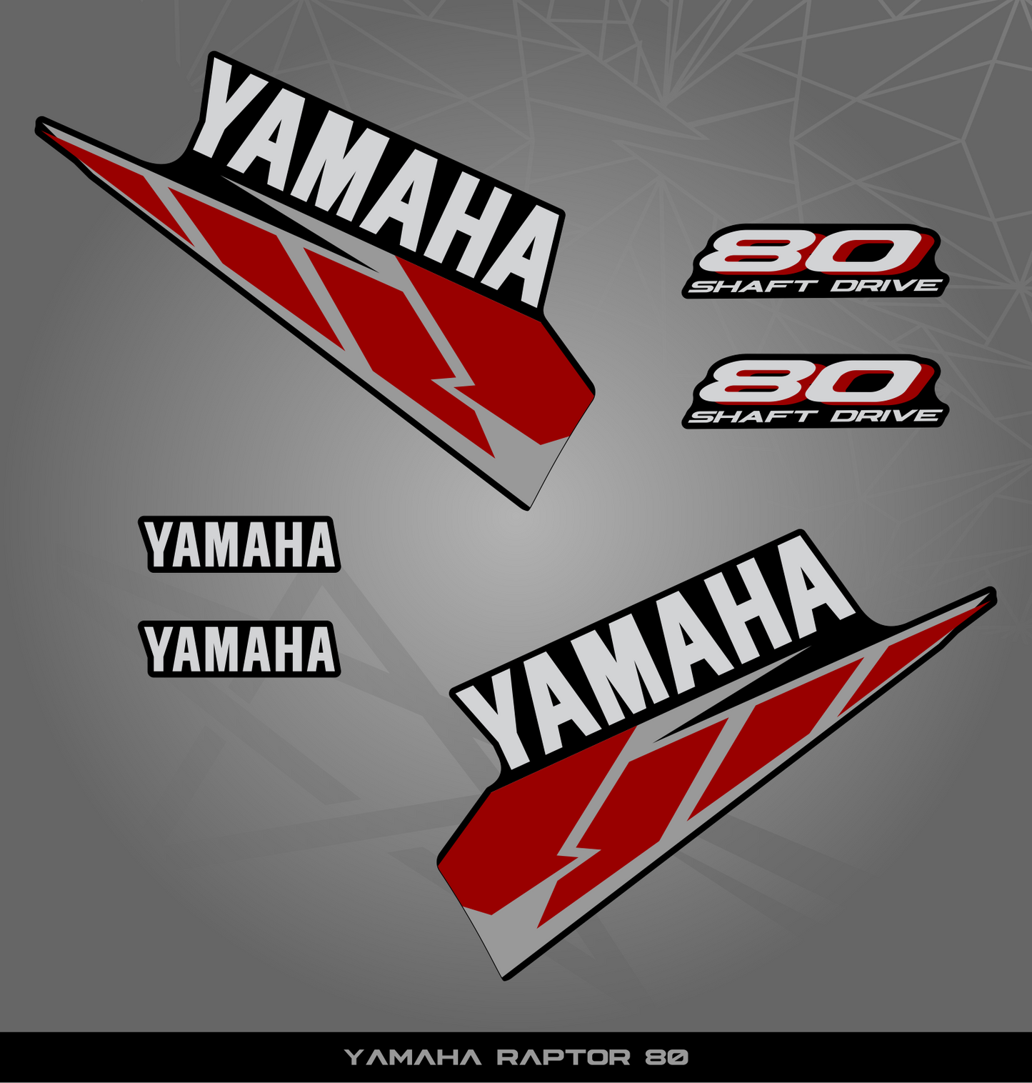 Partial Sticker Kit for Yamaha Raptor 80