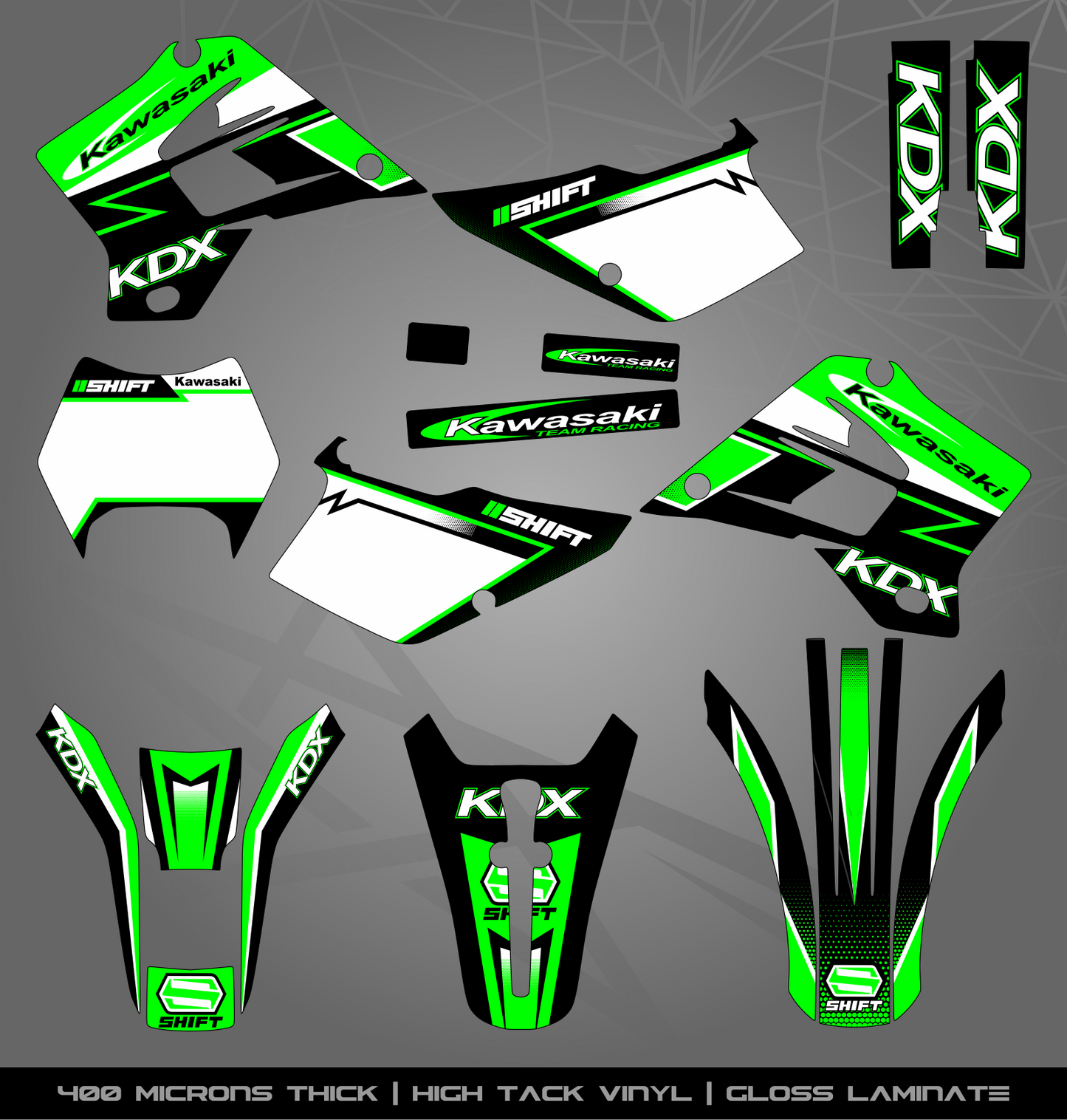 Full Sticker Kit for Kawasaki MX Bikes