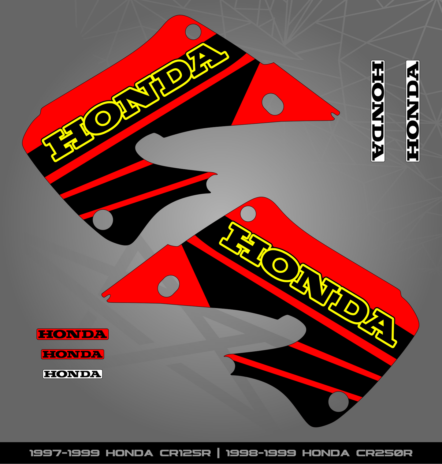 Partial Sticker Kit for Honda CR 125R (1997-1999) | CR 250R (1998-1999)