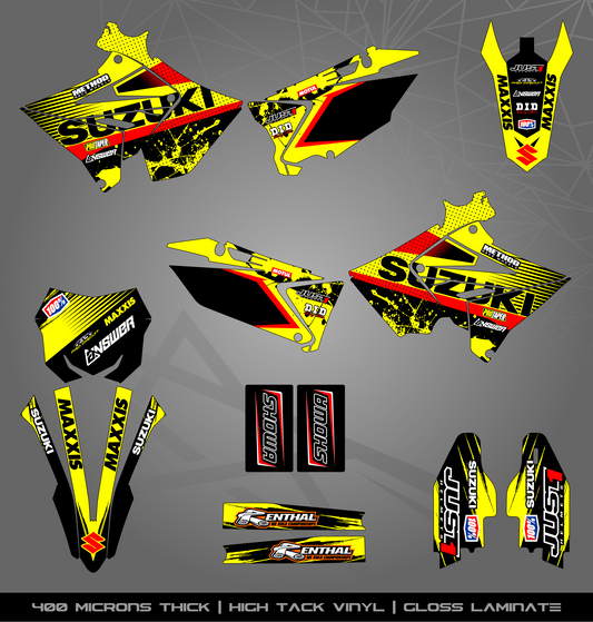 Full Sticker Kit for Suzuki MX bike