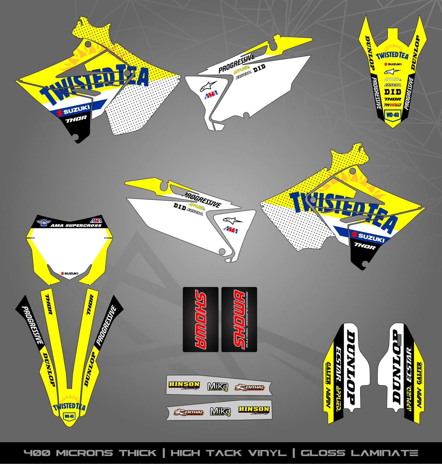 Full Sticker Kit for Suzuki MX bike