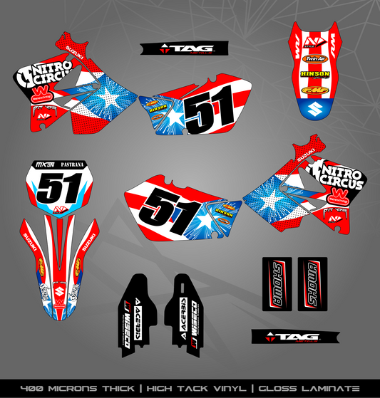 Full Sticker Kit for Suzuki MX bike