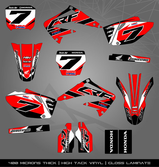 Full Sticker Kit for Honda MX bike