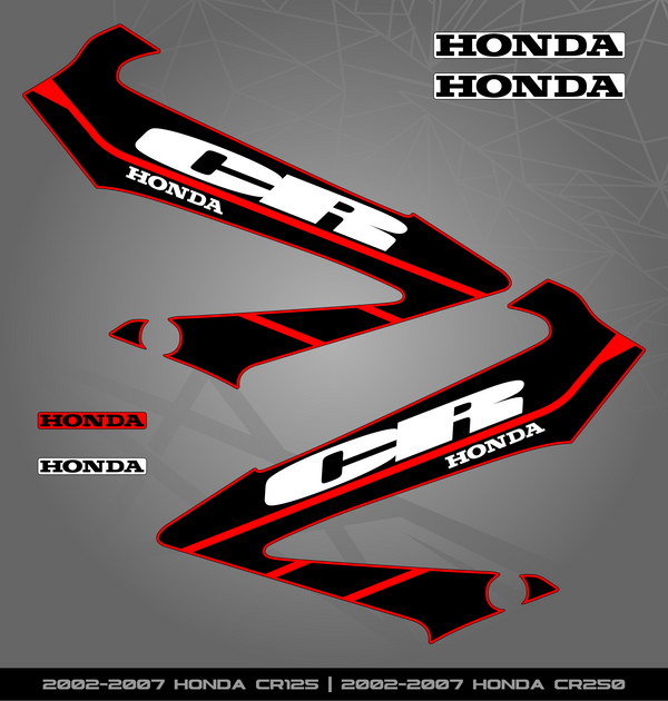 2007 Stickers Partial Sticker Kit for Honda CR 125 | 250 (2002-2007) – STICKER KITS ...