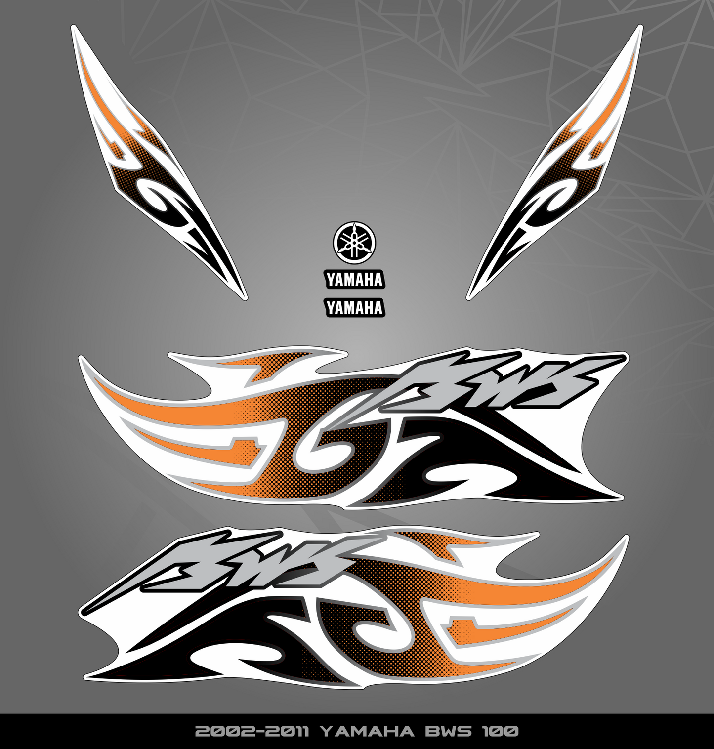 Partial Sticker Kit for Yamaha BWS 100 (2002-2011)