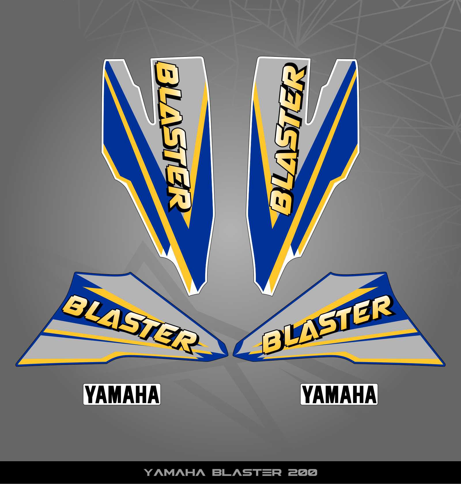 Partial Sticker Kit for Yamaha Blaster 200 (2003-2006) – STICKER KITS ...