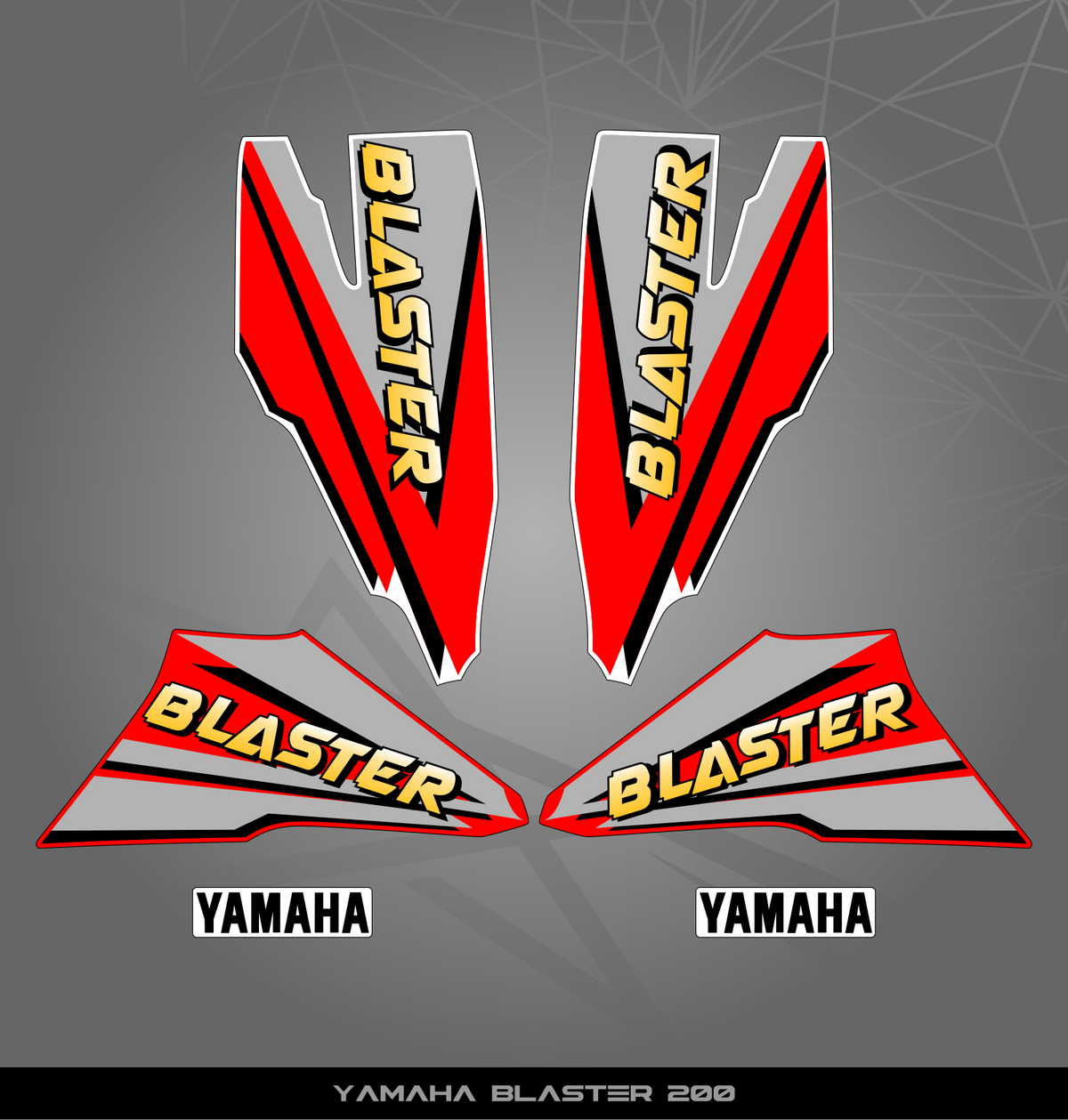 Blaster Graphics Kit Partial Sticker Kit for Yamaha Blaster 200 (2003-2006) – STICKER KITS ...