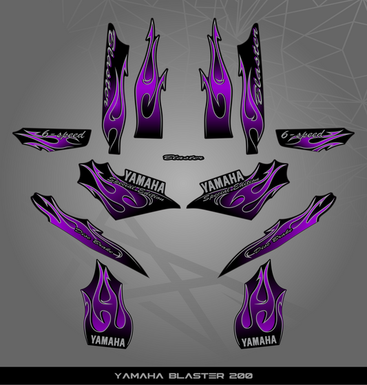 Partial Sticker Kit for Yamaha Blaster 200 (2003-2006)