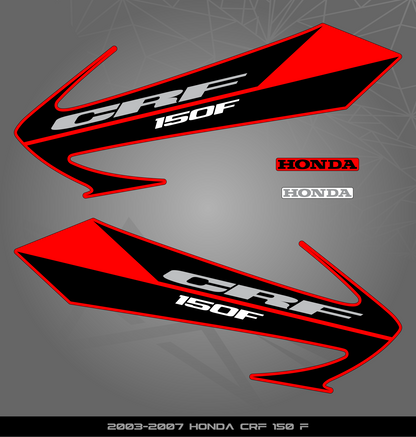 Partial Sticker Kit for Honda CRF 150 F | 230 F (2003-2007)