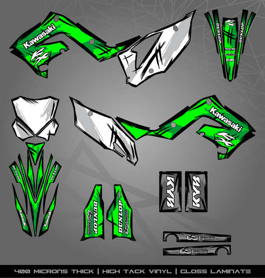 Full Sticker Kit for Kawasaki MX Bikes