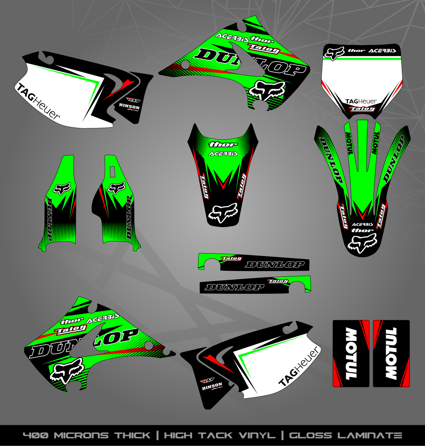 Full Sticker Kit for Kawasaki MX Bikes