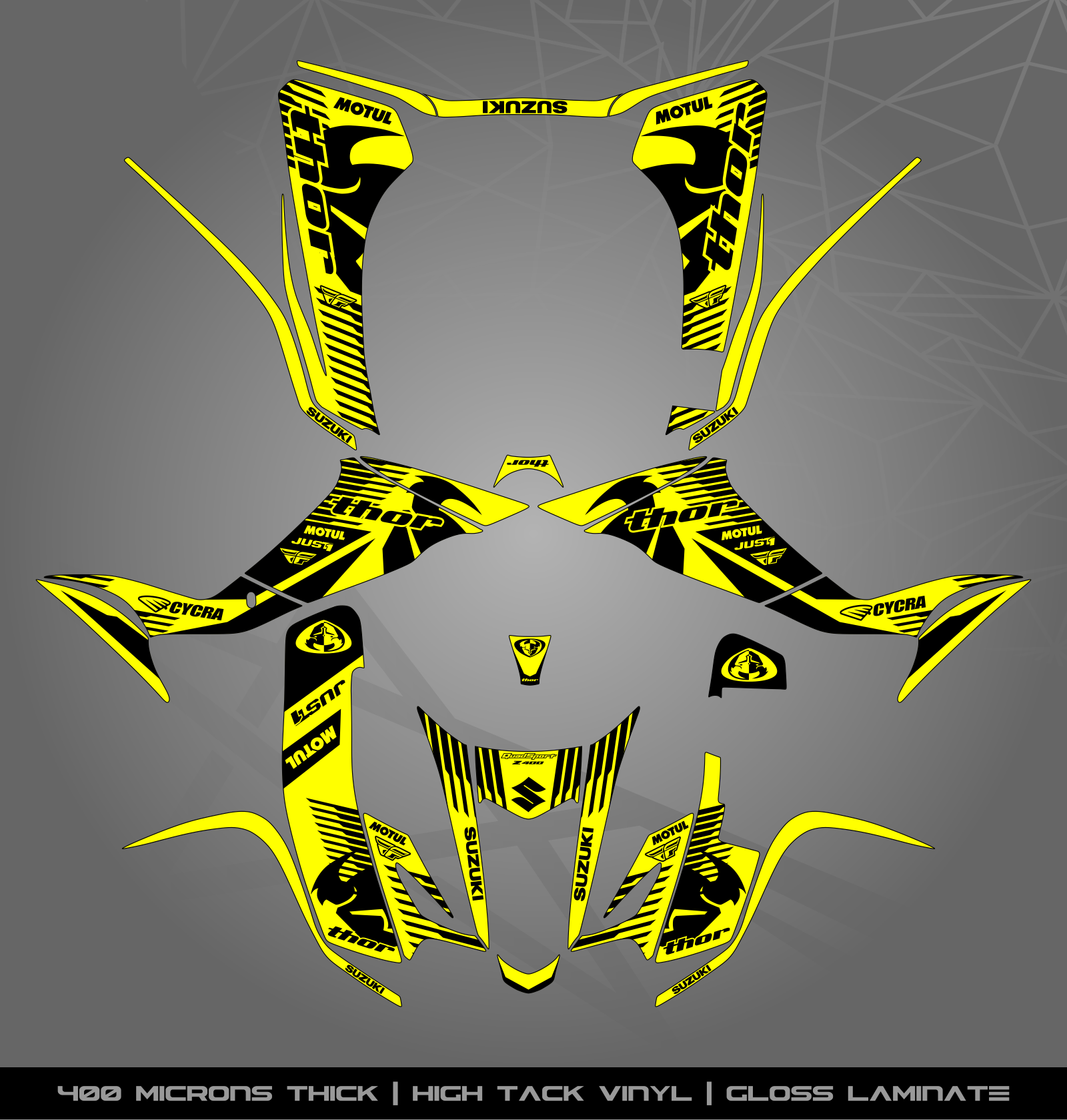 Full Sticker Kit for Suzuki LTZ 400 (2003-2008) – STICKER KITS SOUTH AFRICA