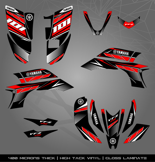 Full Sticker Kit for Yamaha YFZ 450 (2003-2008)