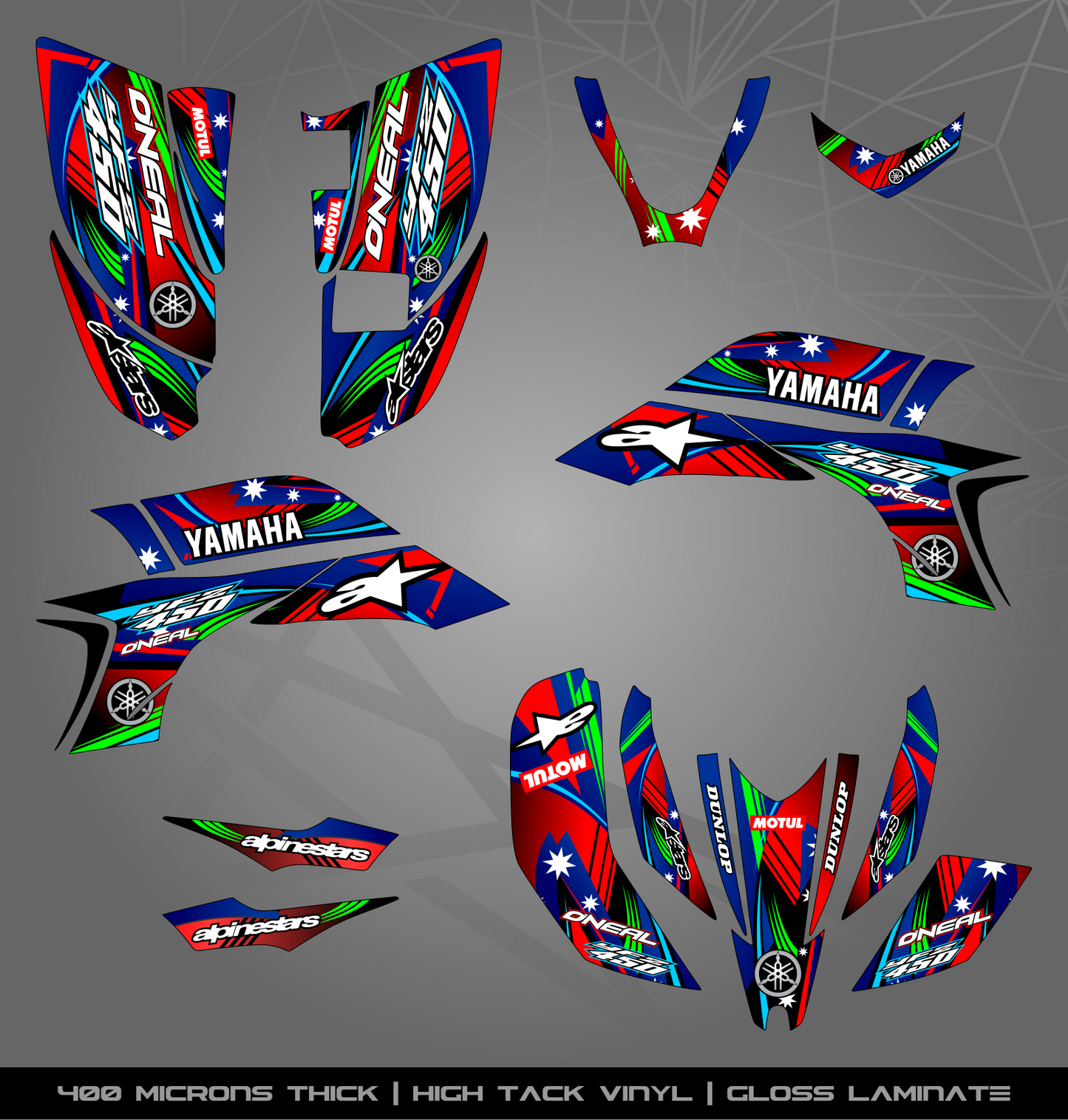 Full Sticker Kit for Yamaha YFZ 450 (2003-2008)