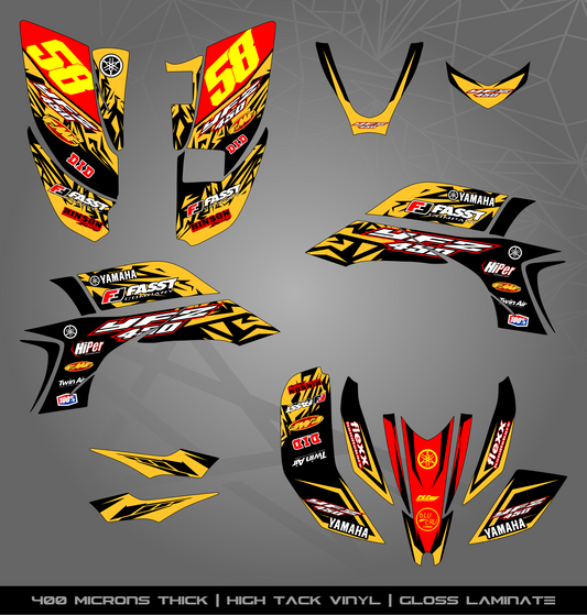 Full Sticker Kit for Yamaha YFZ 450 (2003-2008)