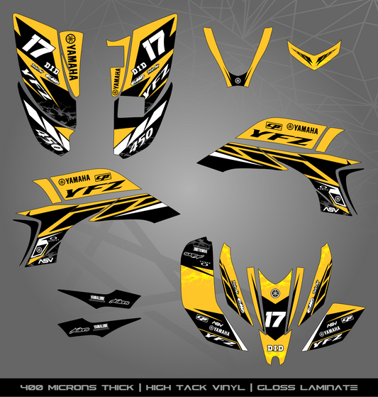 Full Sticker Kit for Yamaha YFZ 450 (2003-2008)