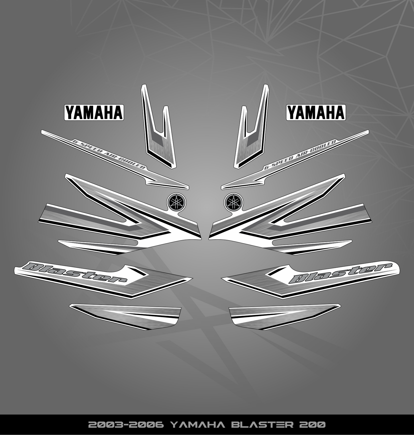 Partial Sticker Kit for Yamaha Blaster 200 (2003-2006)