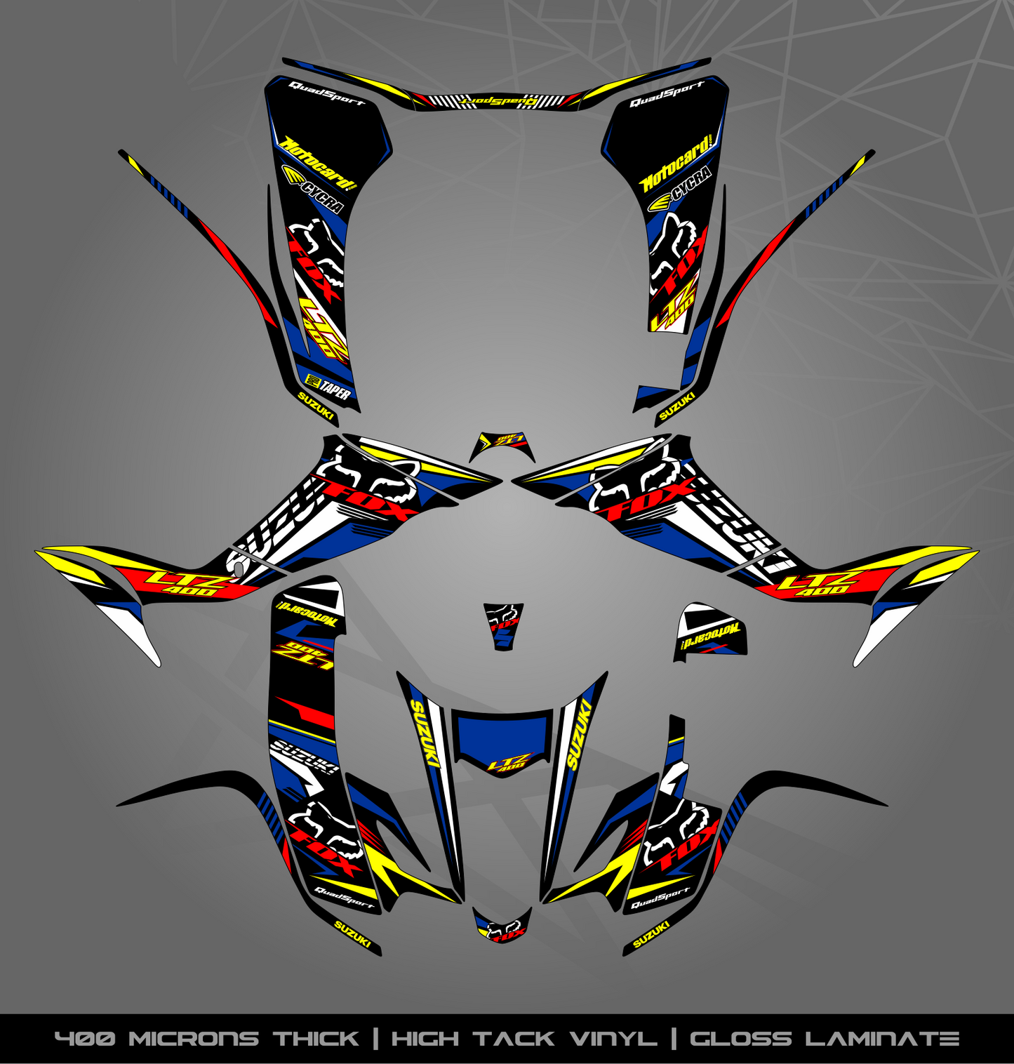 Full Sticker Kit for Suzuki LTZ 400 (2003-2008)