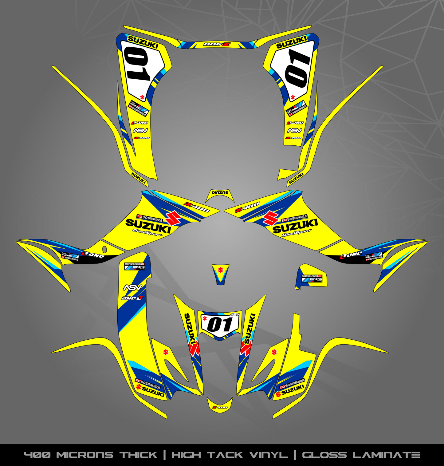 Full Sticker Kit for Suzuki LTZ 400 (2003-2008)
