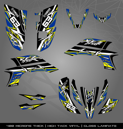 Full Sticker Kit for Yamaha YFZ 450 (2003-2008)
