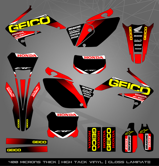 Full Sticker Kit for Honda MX bike