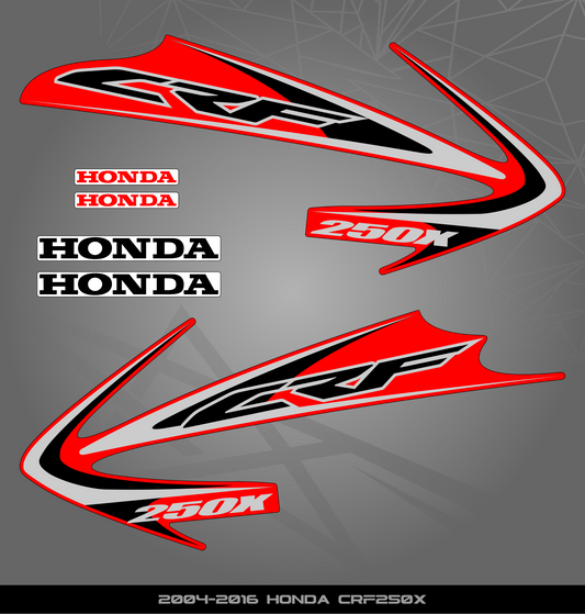 Partial Sticker Kit for Honda CRF 250 X (2004-2016)