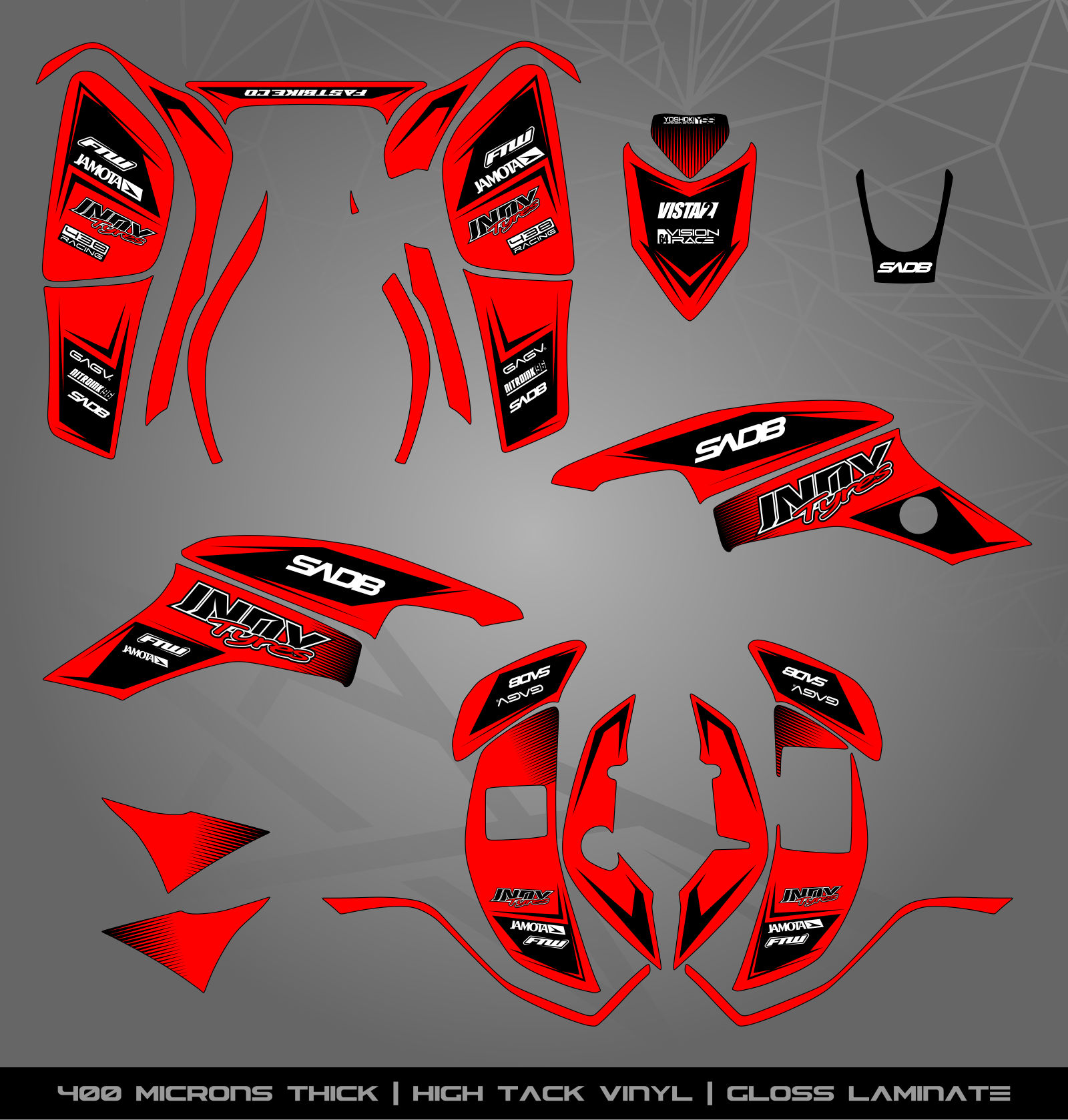2007 Stickers Full Sticker Kit for Honda TRX 400 EX (2005-2007) – STICKER KITS SOUTH ...