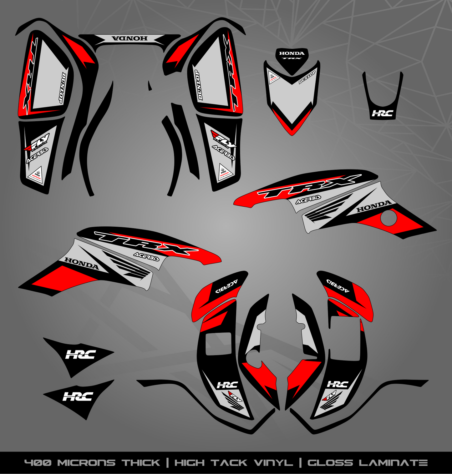 Full Sticker Kit for Honda TRX 400 EX (2005-2007)