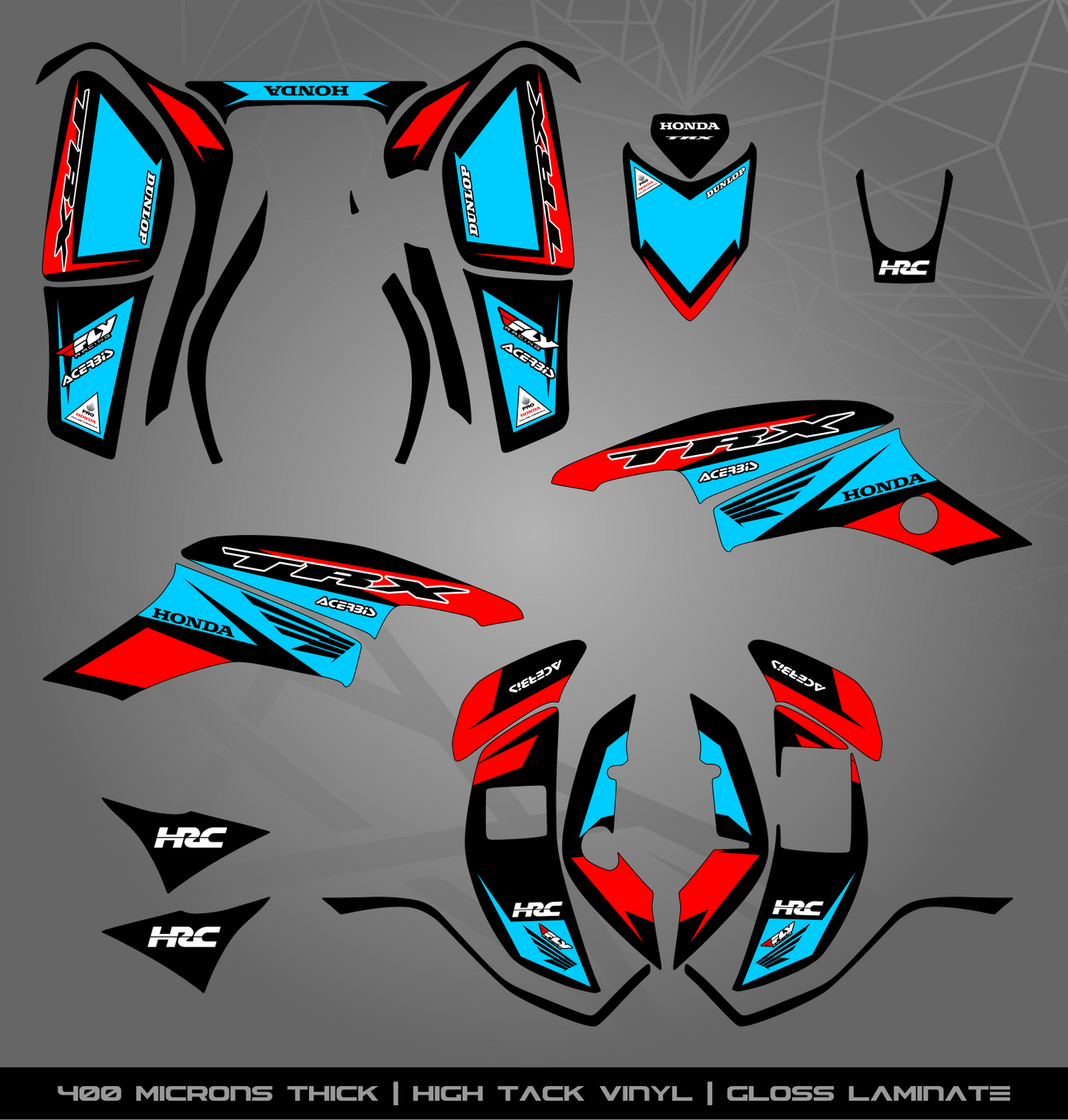 Full Sticker Kit for Honda TRX 400 EX (2005-2007)