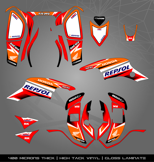 Full Sticker Kit for Honda TRX 400 EX (2005-2007)