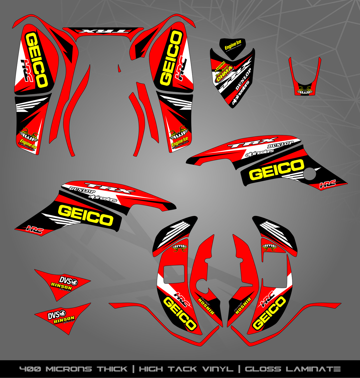 Full Sticker Kit for Honda TRX 400 EX (2005-2007)