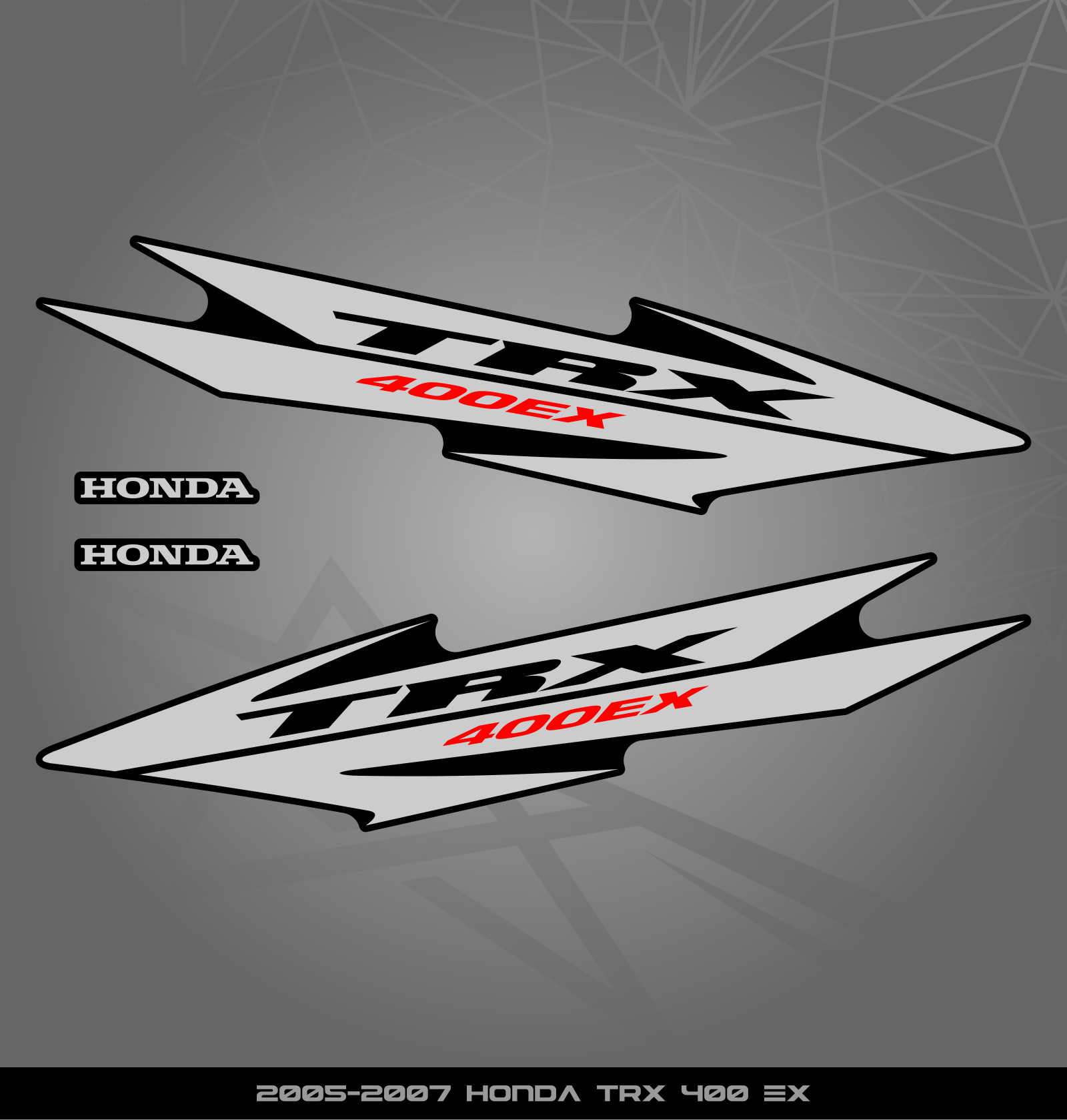 2007 Stickers Partial Sticker Kit for Honda TRX 400 EX (2005-2007) – STICKER KITS ...