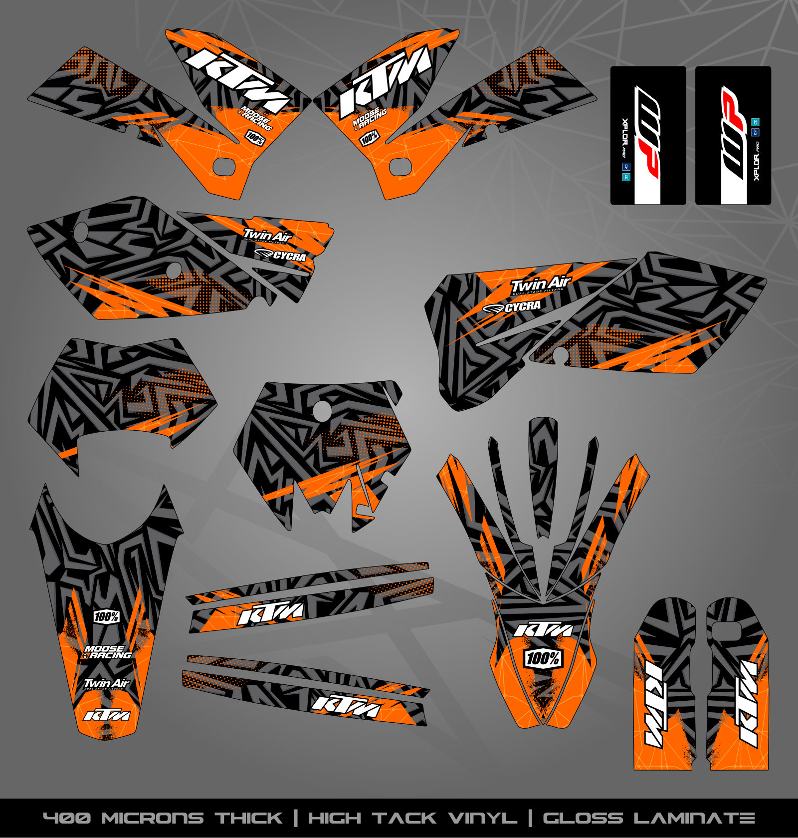 Enduro R Sticker Kit Full Sticker Kit for KTM MX / Enduro bike – STICKER KITS SOUTH AFRICA