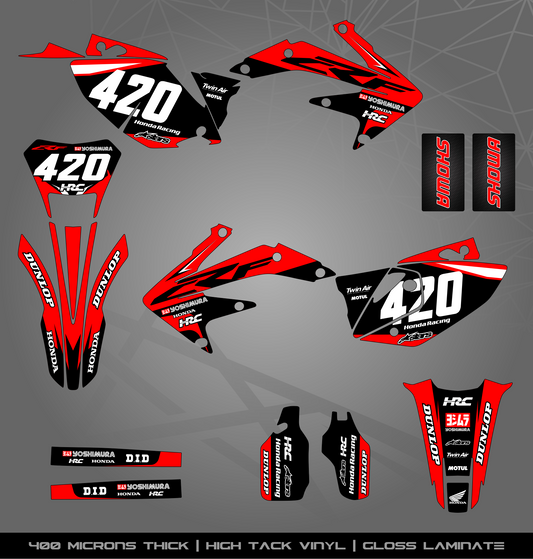 Full Sticker Kit for Honda MX bike