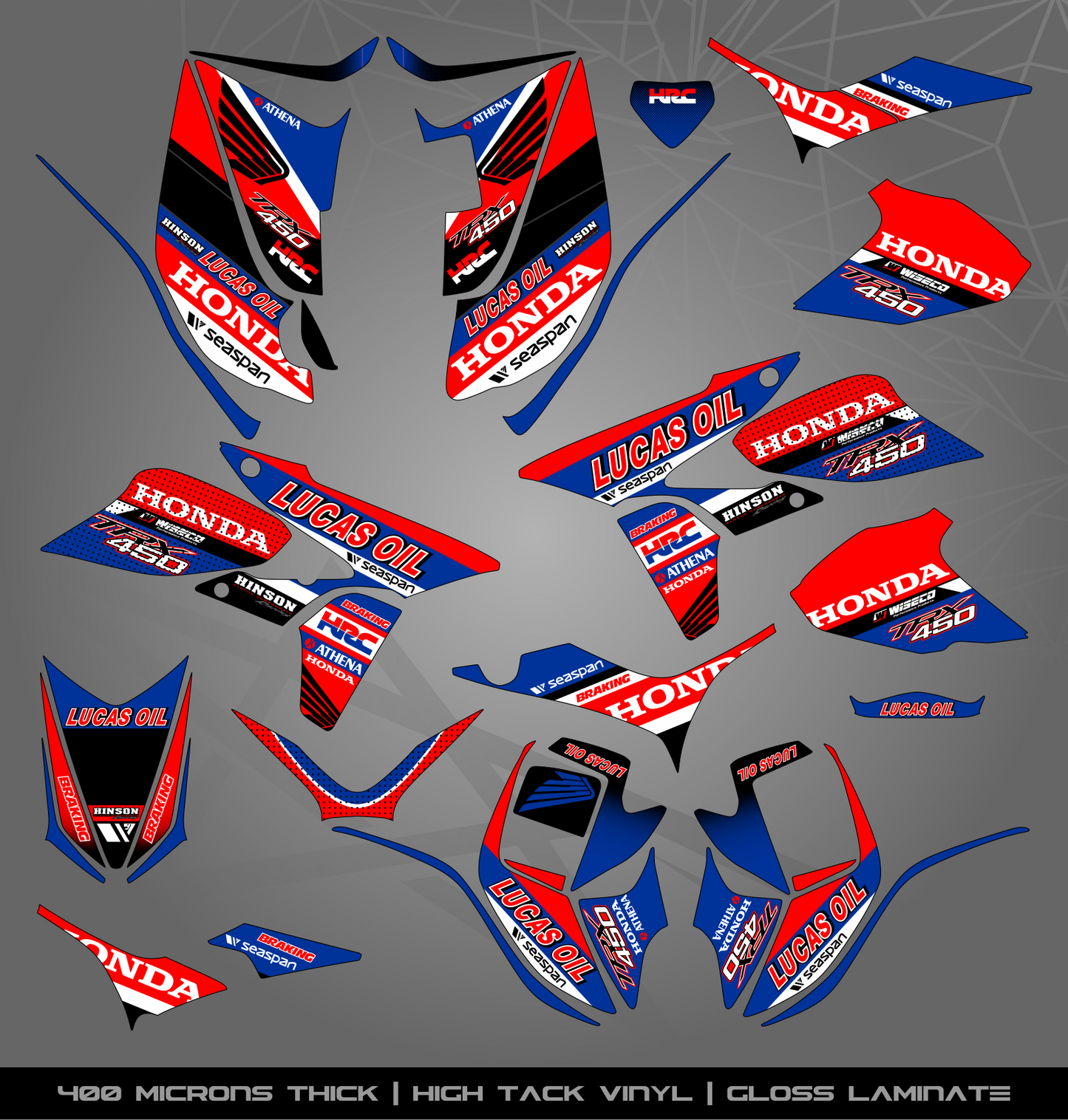 Full Sticker Kit for Honda TRX 450 R (2005-2018)