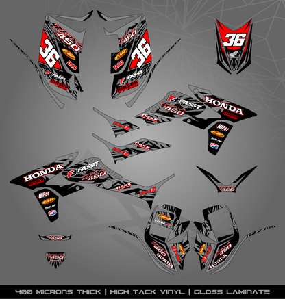 Full Sticker Kit for Honda TRX 450 R (2005-2018)