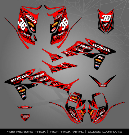 Full Sticker Kit for Honda TRX 450 R (2005-2018)
