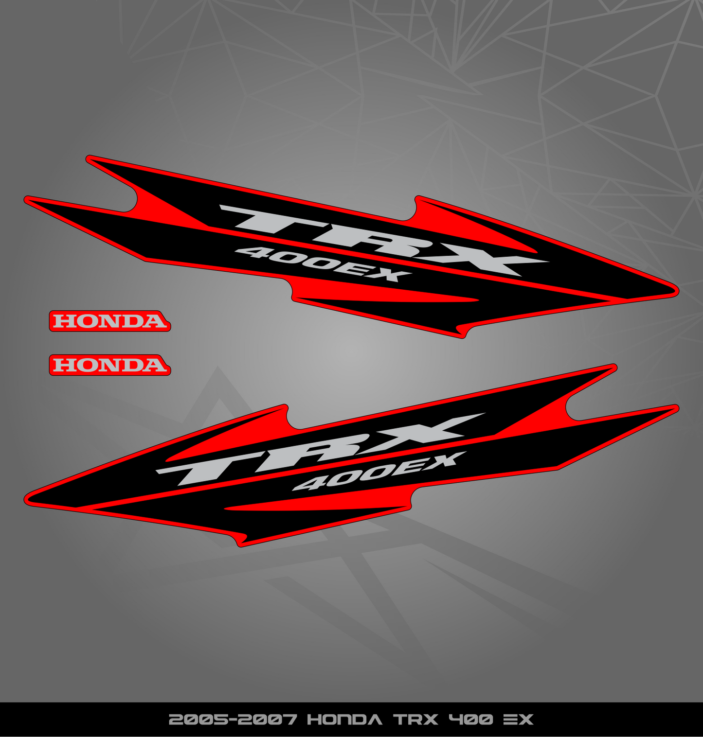 Partial Sticker Kit for Honda TRX 400 EX (2005-2007)