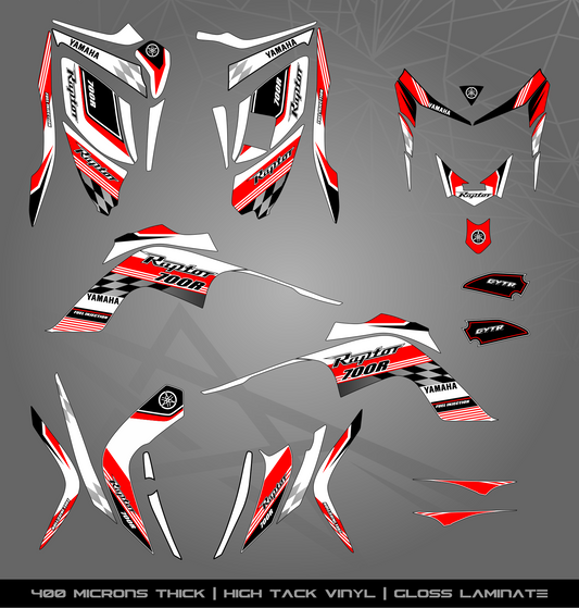 Full Sticker Kit for Yamaha Raptor 700 R