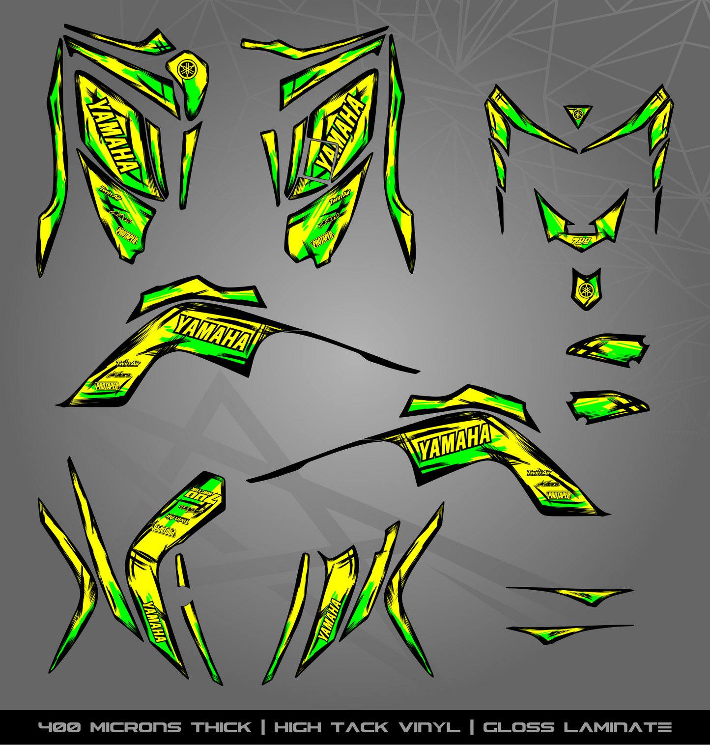 Full Sticker Kit for Yamaha Raptor 700 R (2006-2008)