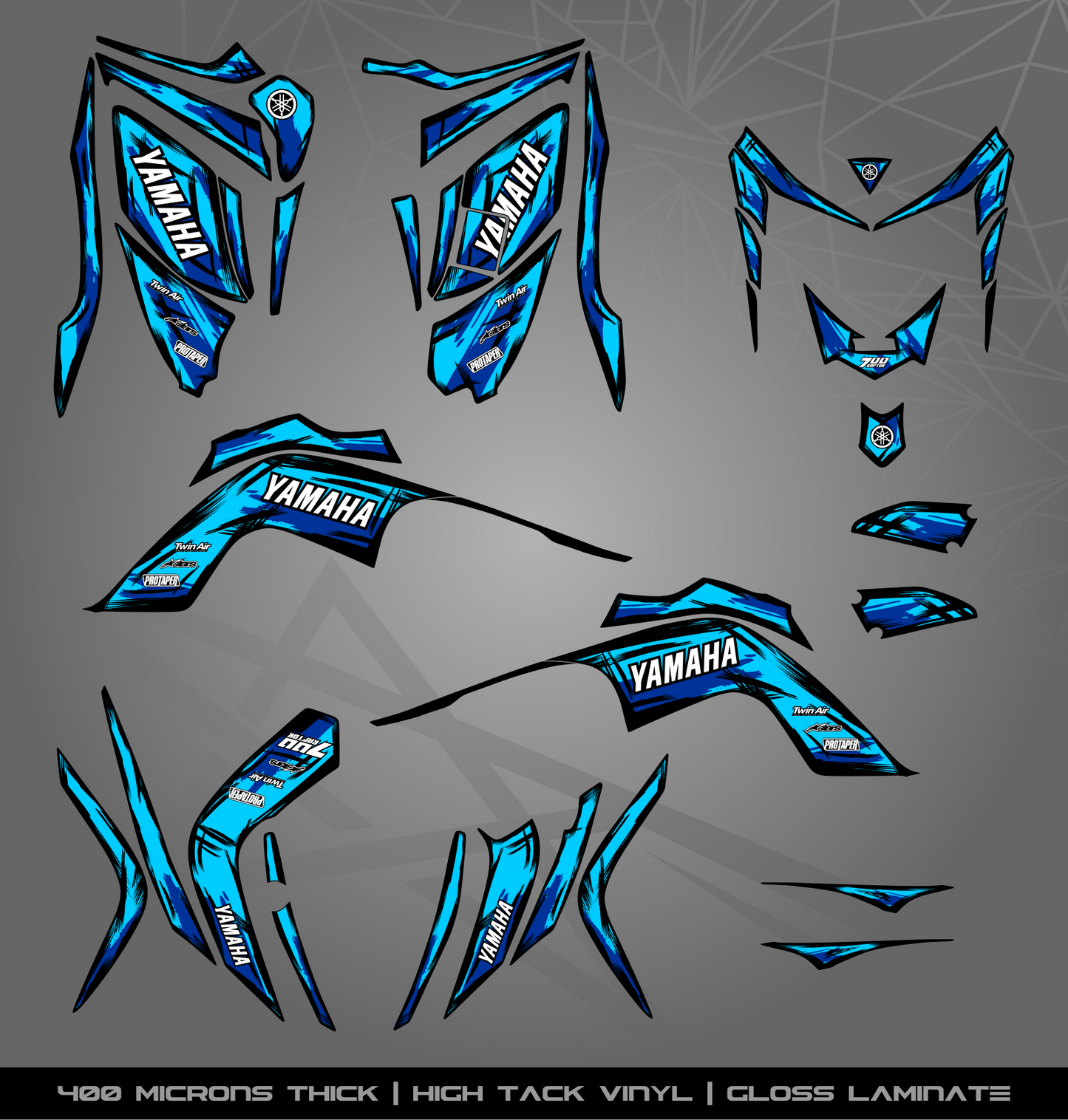 Full Sticker Kit for Yamaha Raptor 700 R (2006-2008)