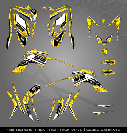 Full Sticker Kit for Yamaha Raptor 700 R (2006-2008)