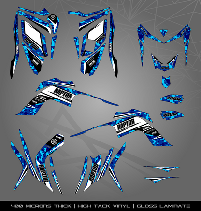 Full Sticker Kit for Yamaha Raptor 700 R (2006-2008)