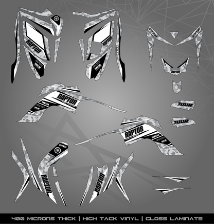Full Sticker Kit for Yamaha Raptor 700 R (2006-2008)