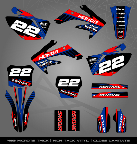 Full Sticker Kit for Honda MX bike