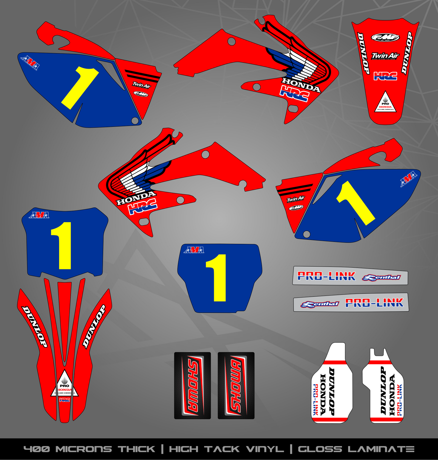 Full Sticker Kit for Honda MX bike