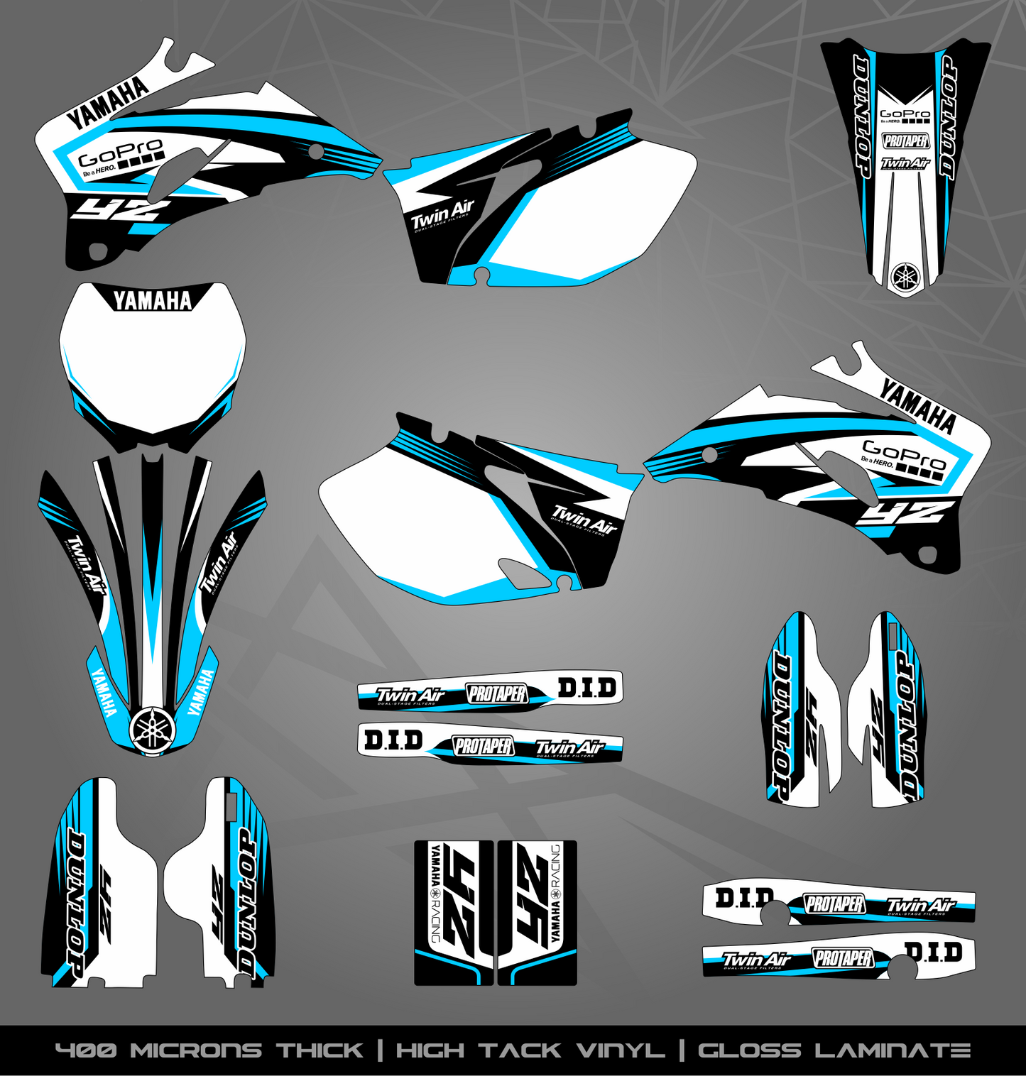 Full Sticker Kit for Yamaha MX bike