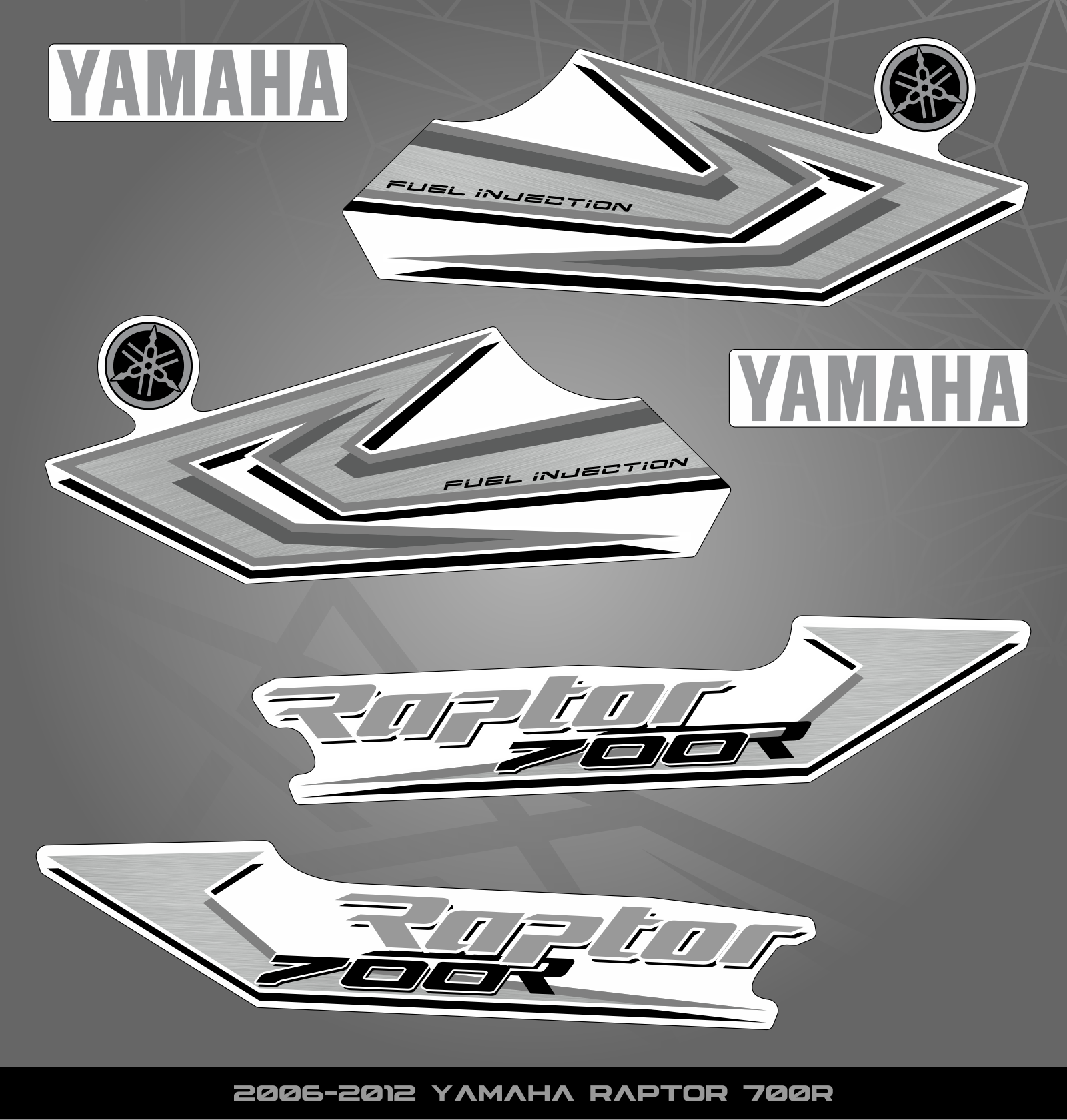 Partial Sticker Kit for Yamaha Raptor 700 R (2006-2012) – STICKER KITS ...