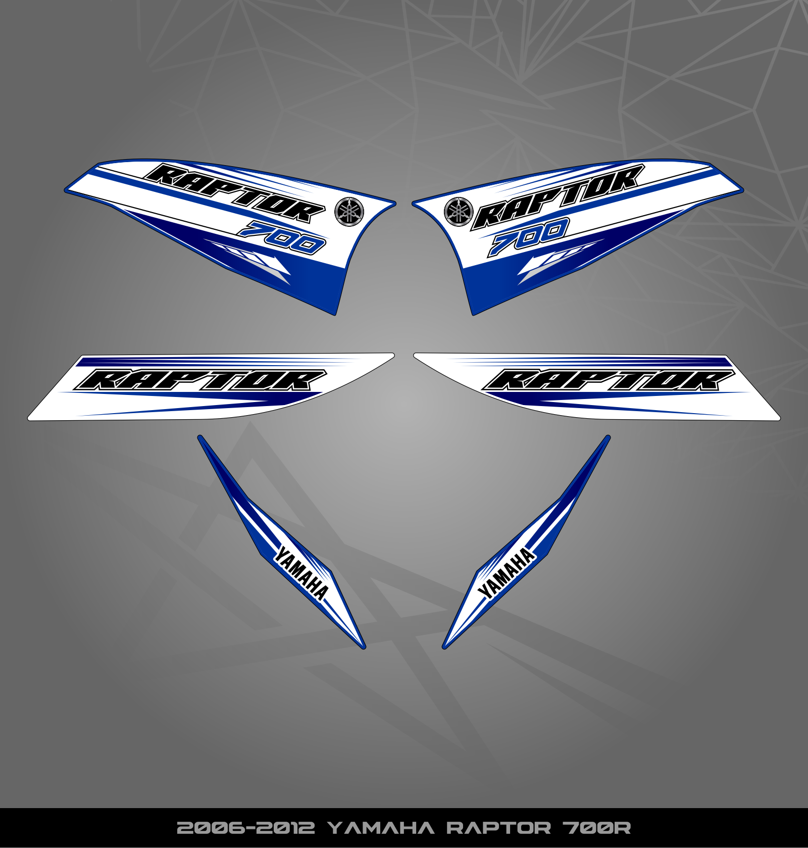 Partial Sticker Kit for Yamaha Raptor 700 R (2006-2012) – STICKER KITS ...