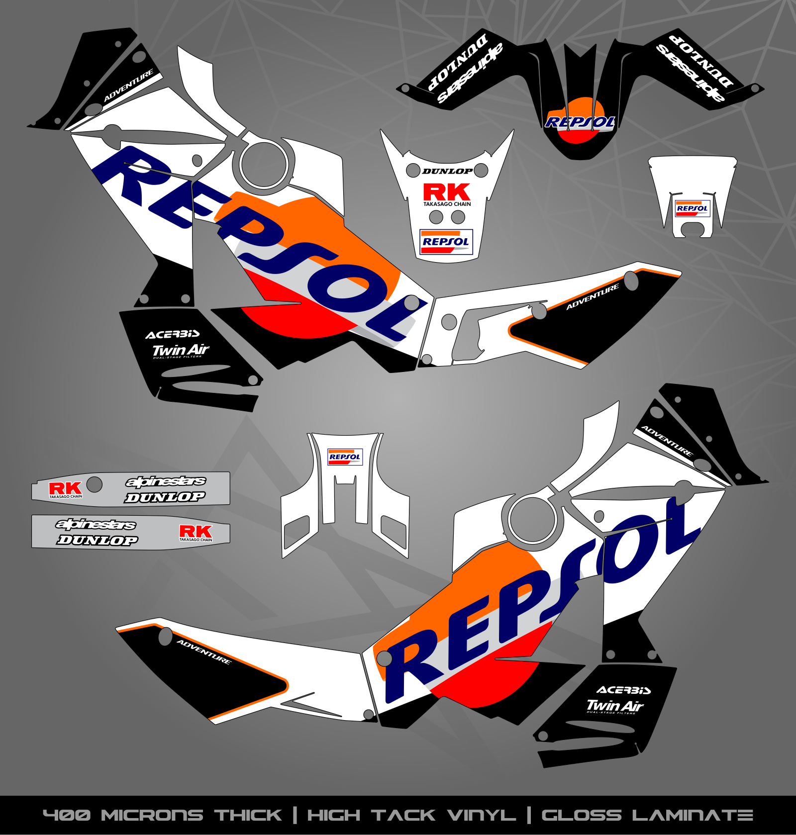 Full Sticker Kit for KTM 990 Adventure (2006-2013) – STICKER KITS SOUTH ...